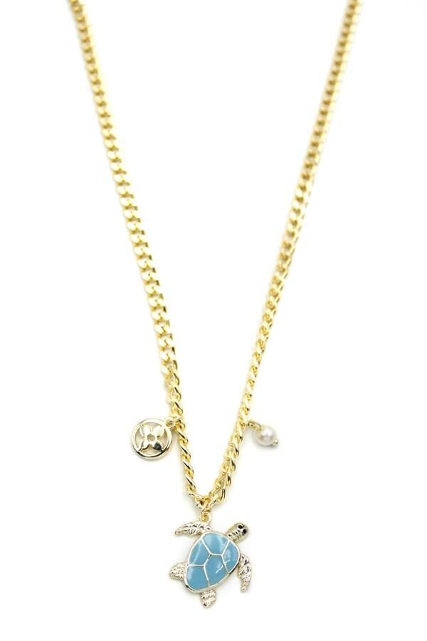 Kaplumbağa Kolye - Altın