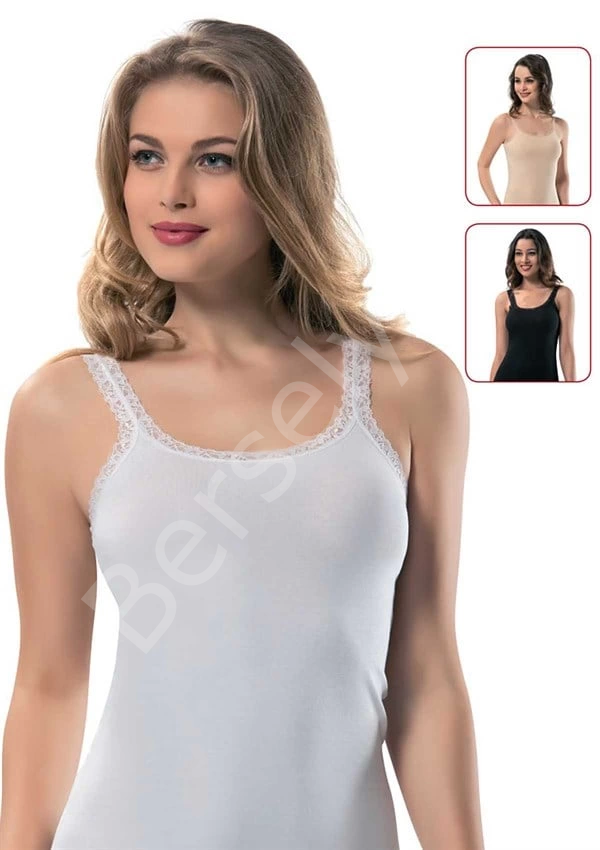 Erdem Bayan Dantel Askılı Kaskorse Atlet 2116