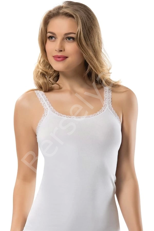 Erdem Bayan Dantel Askılı Kaskorse Atlet 2116