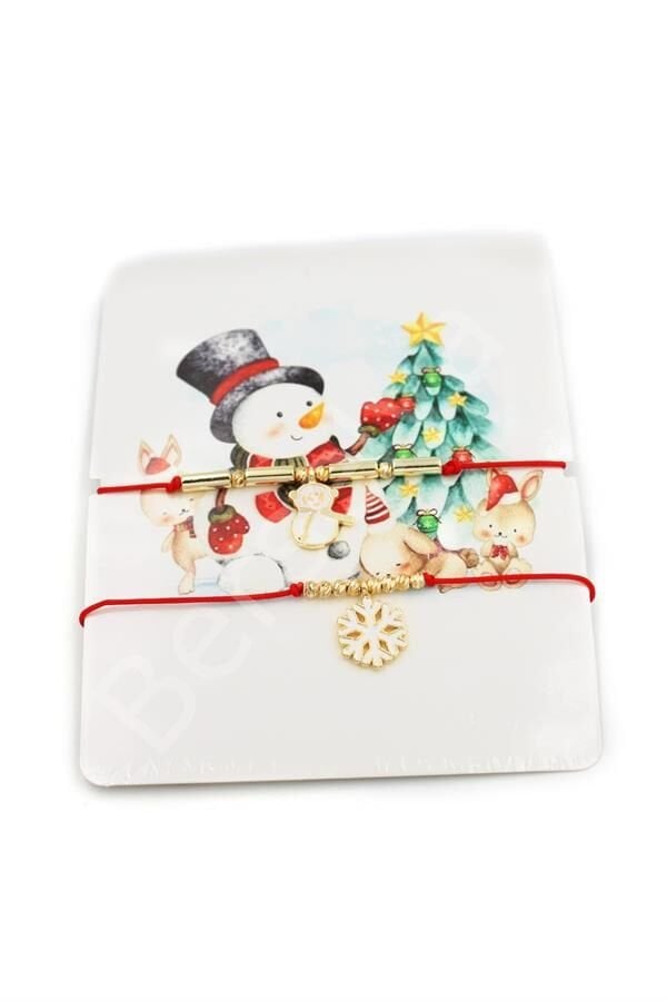 Yeni Yıl İp Bileklik - Kırmızı