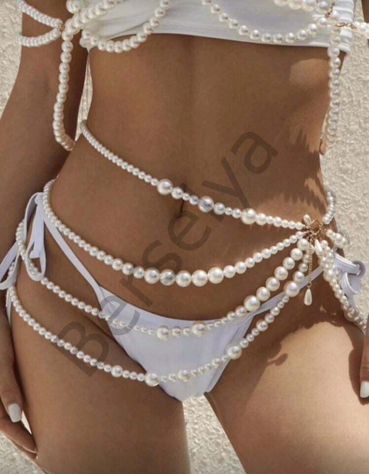 Bel Aksesuarı, Zarif , Şık , İncili Kostüm