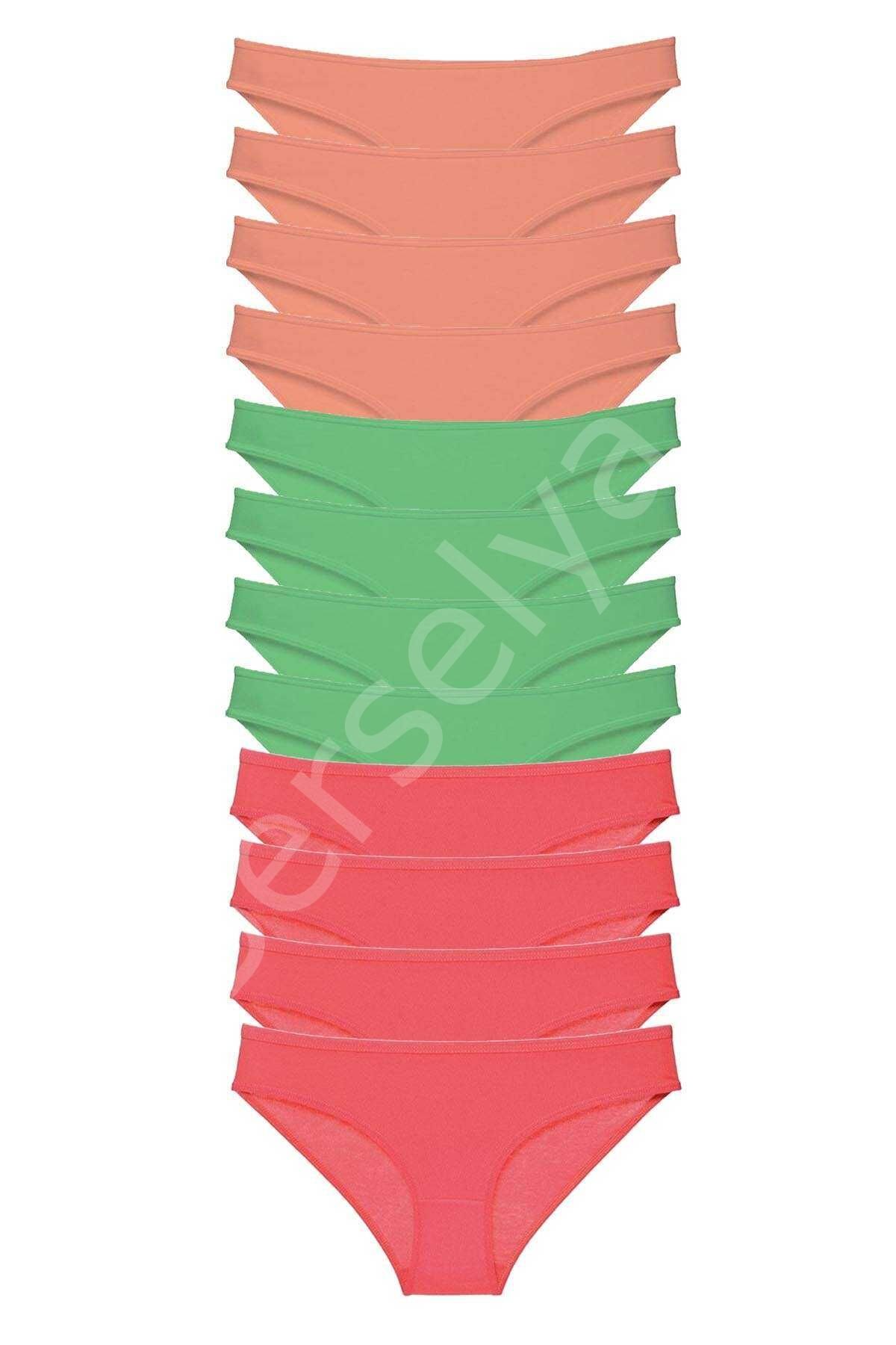 12 adet Süper Eko Set Likralı Kadın Slip Külot 509