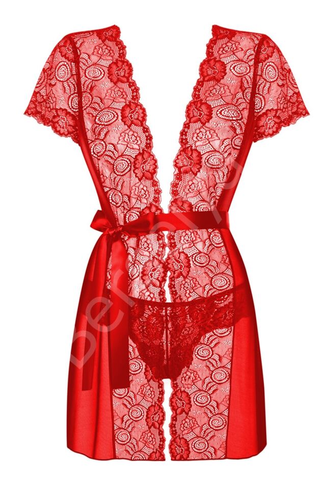 Kırmızı Dantelli Fantazi Gecelik Brf8102