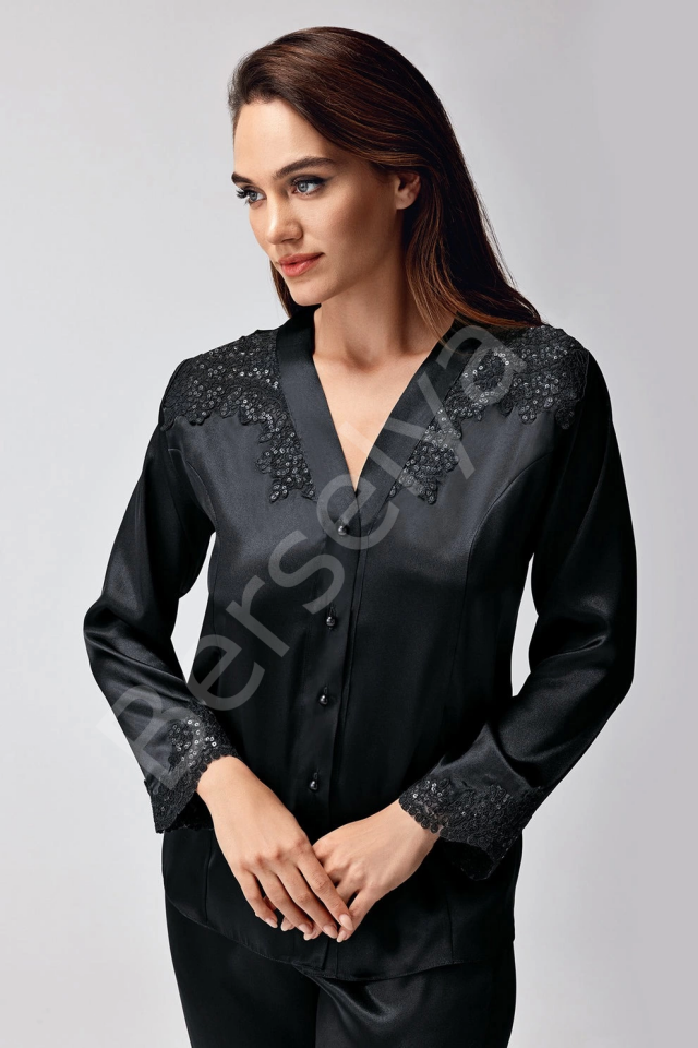 Freshness 9950-pt Saten Dantel Detaylı Pijama Takımı