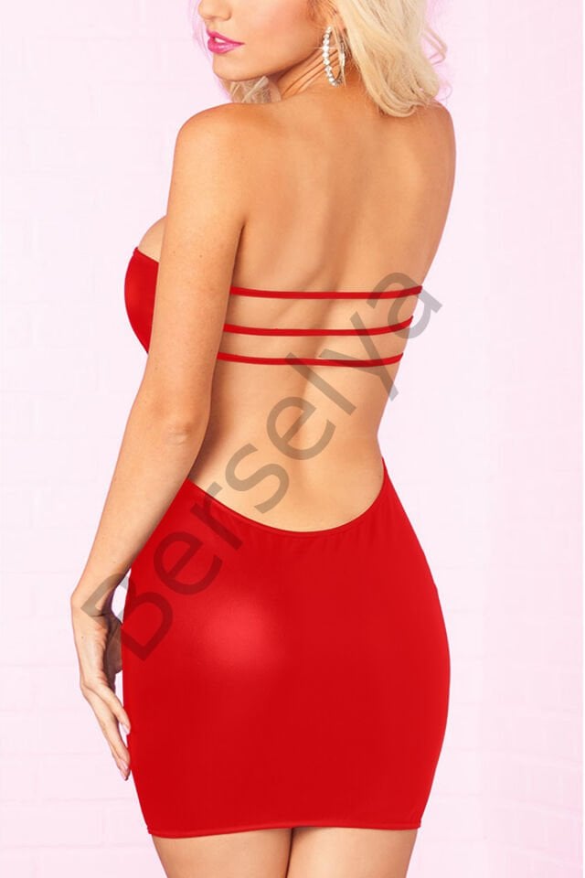 Açık Büyük Beden Mini Elbise