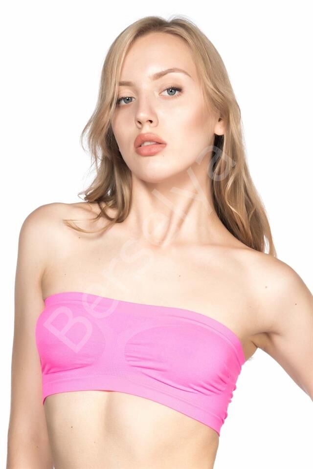 Neon Fuşya Emay 4002 Soft Straplez Büstiyer