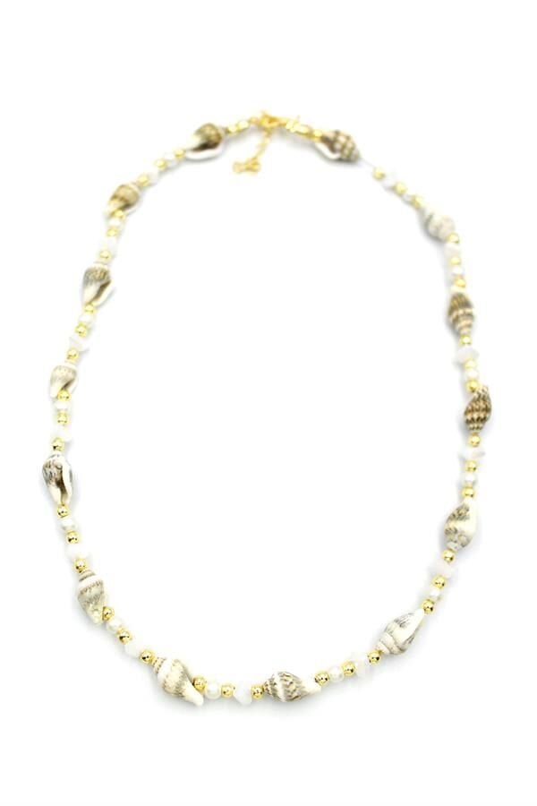 Deniz Kabuğu Kolye - Beyaz