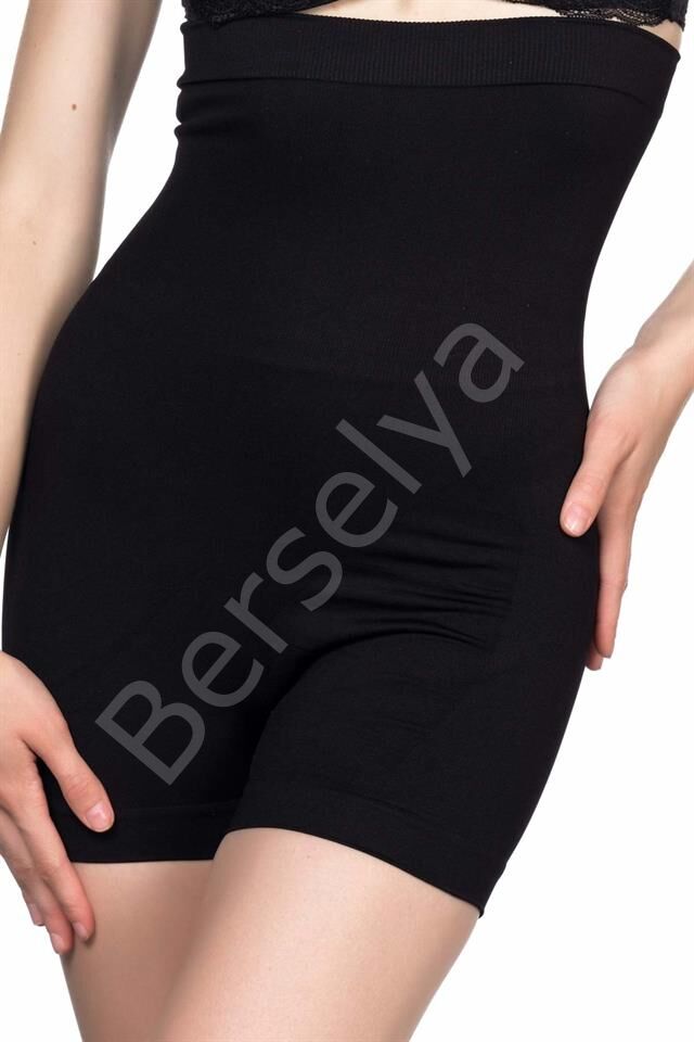 Siyah Emay 2047 Yüksek Bel Boxer Korse