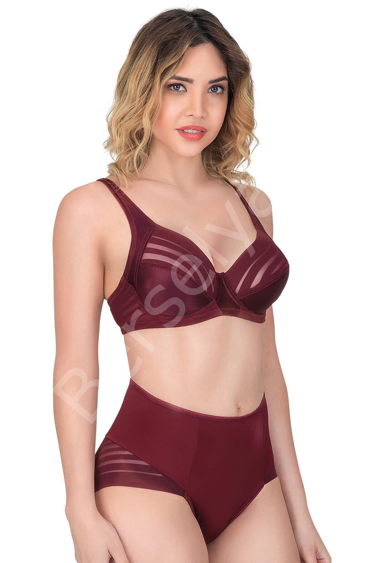 Bordo Mı Emay 177 D Toparlayıcı Sütyen Takım