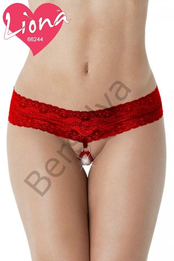 İpli Büyük Beden Dantel Külot