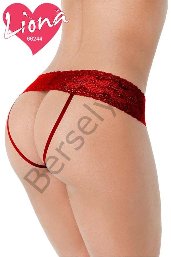 İpli Büyük Beden Dantel Külot