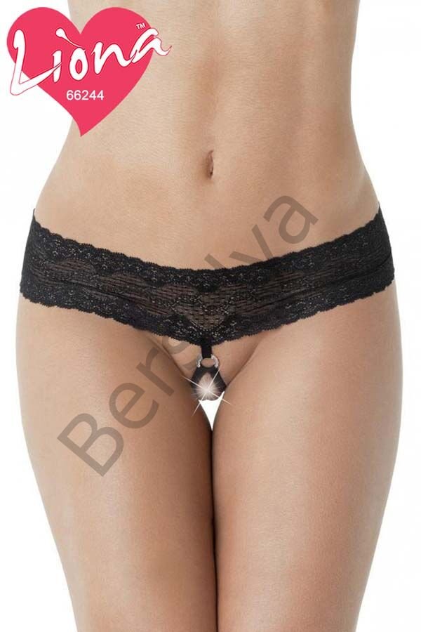 İpli Büyük Beden Dantel Külot