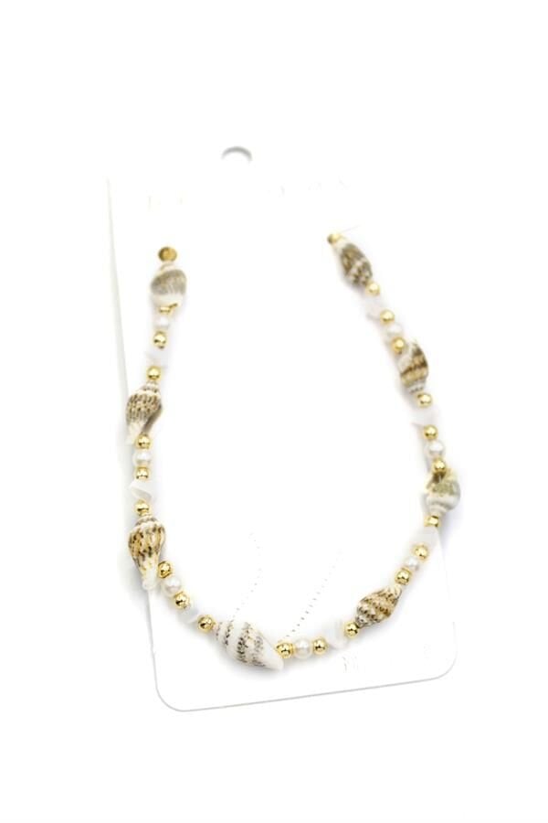 Deniz Kabuğu Halhal - Beyaz