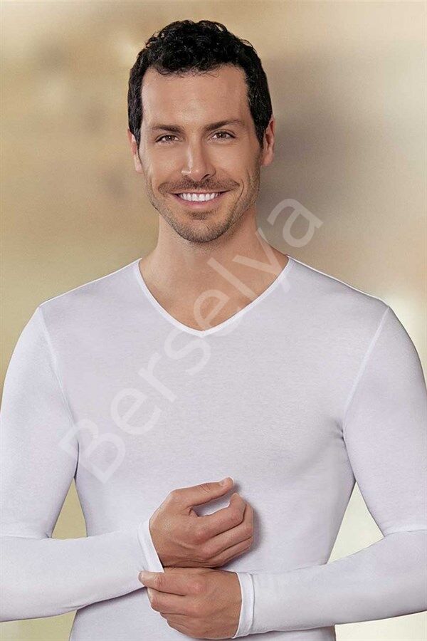 Şahinler Likralı Uzun Kollu V Yaka E074