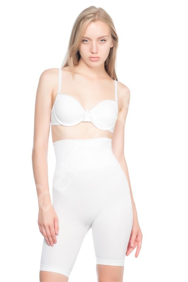 Beyaz Emay 3200 Pantolon Altı Soft Double Boxer Korse