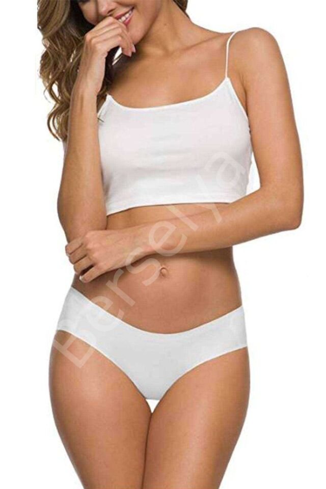 7 Adet Kadın Dikişsiz Lazer Kesim Esnek İz Yapmayan Külot S4