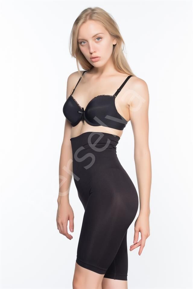 Siyah Emay 3200 Pantolon Altı Soft Double Boxer Korse