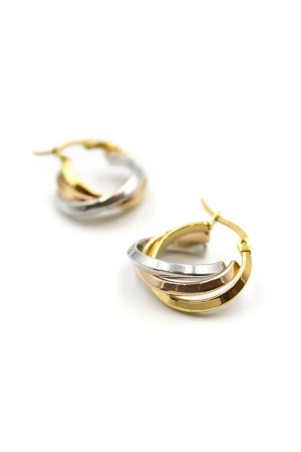 Çelik Halka Küpe - ÇOK RENKLİ