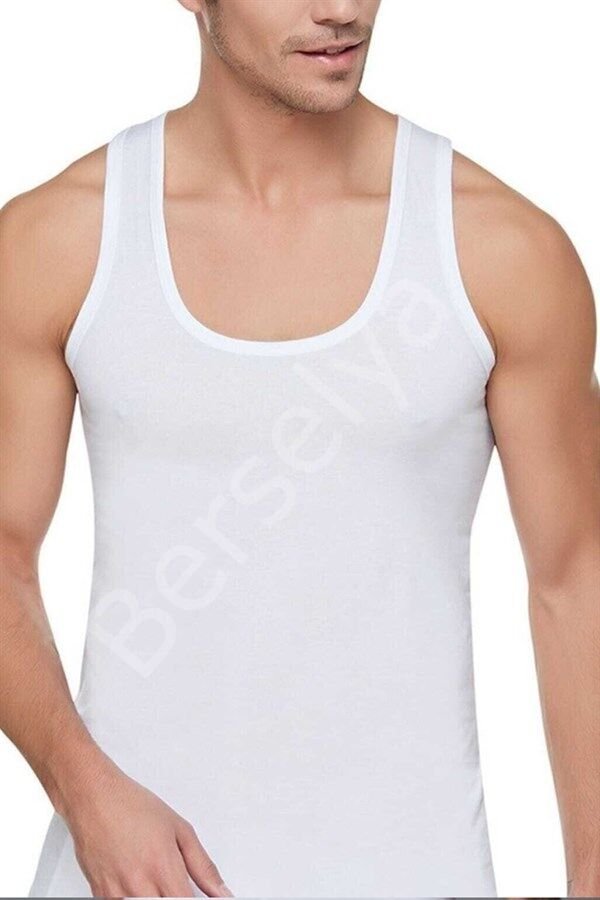 Işıl Erkek  Penye Atlet Beyaz