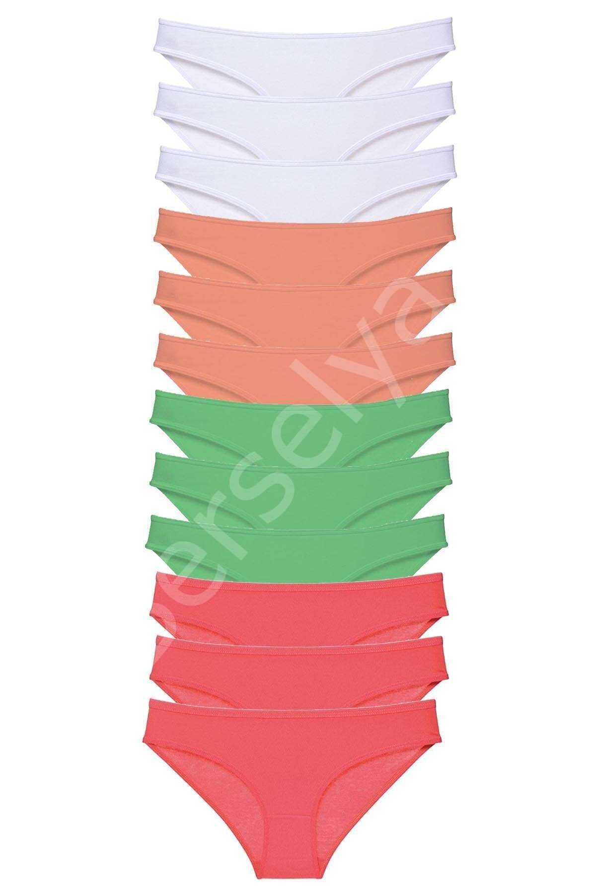 12 adet Süper Eko Set Likralı Kadın Slip Külot 511