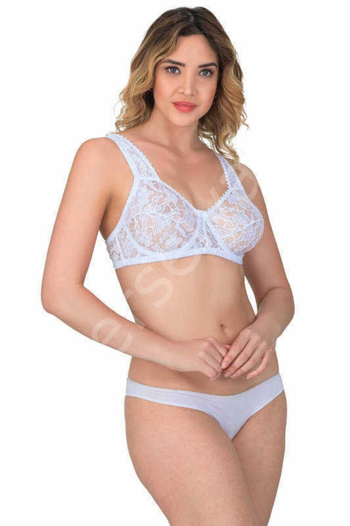 Beyaz Mı Emay 178 B Balenli Dantelli Sütyen