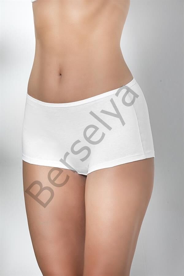 Pamuklu Boxer Külot Beyaz (brf2963)