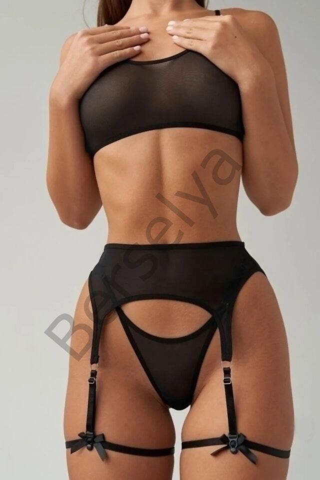 Siyah Jartiyer Takım