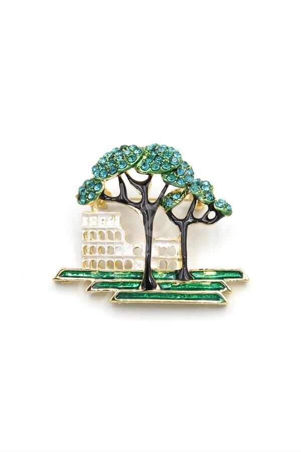 Kolezyum Broş - Yeşil