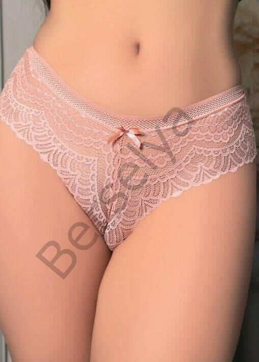 Pudra Dantelli Desenli Fantezi Külot