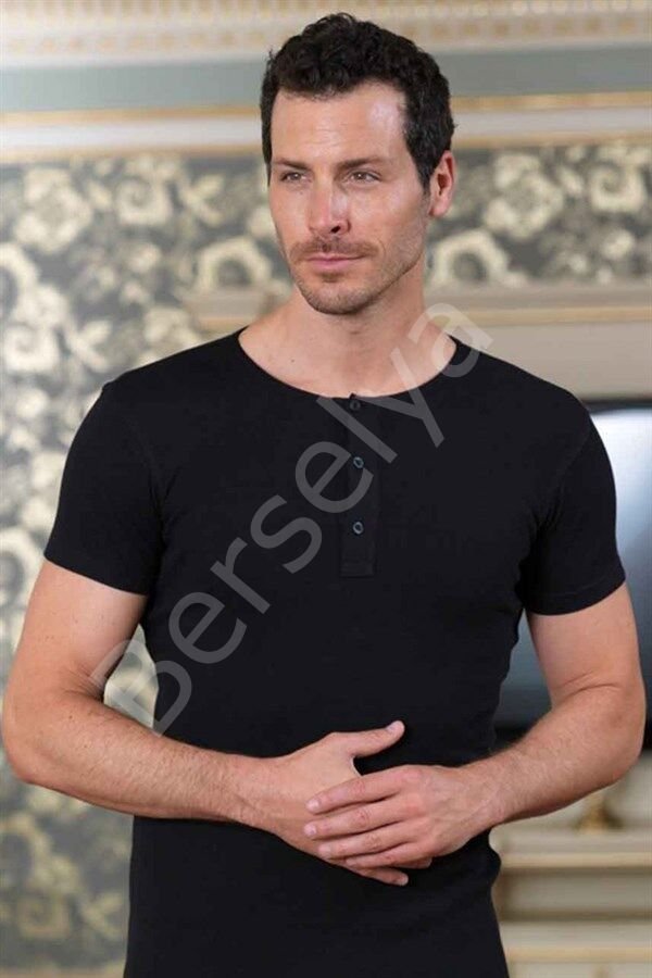 Şahinler Erkek  Kısa Kollu Bisiklet Yaka Kaşkorse Atlet E089