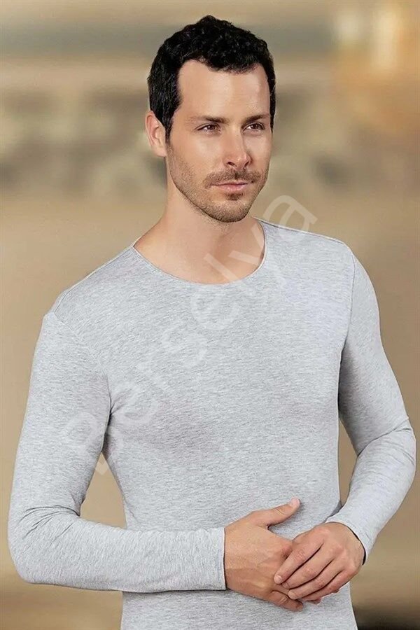 Şahinler Erkek  Likralı Uzun Kol O Yaka E070