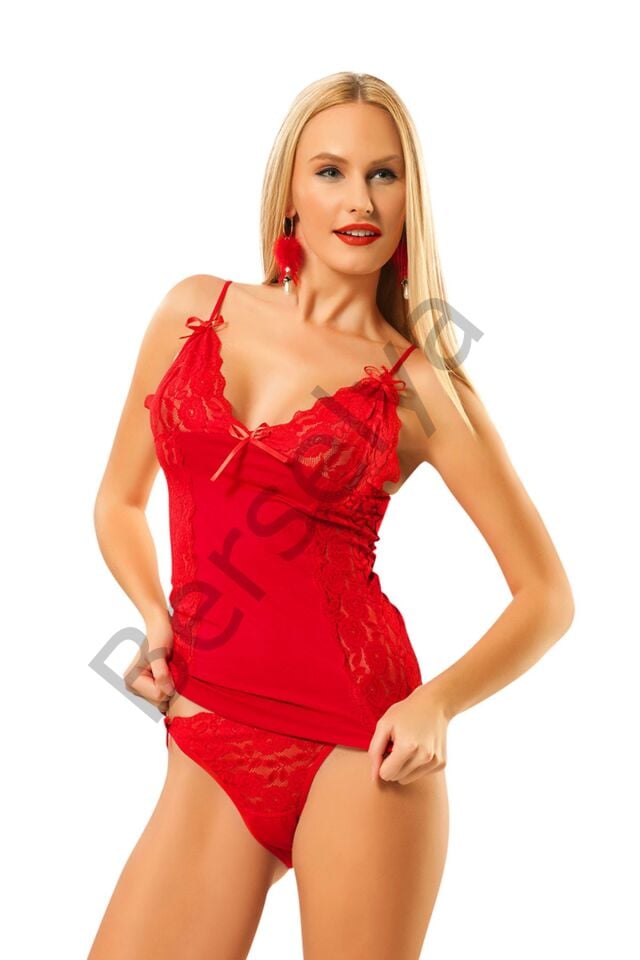 Kırmızı Atlet Külot Takım - A-14