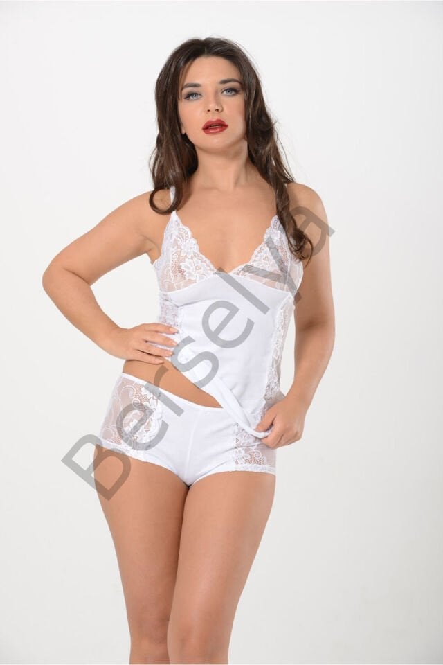 Siyah Atlet Şort Takım - 3018