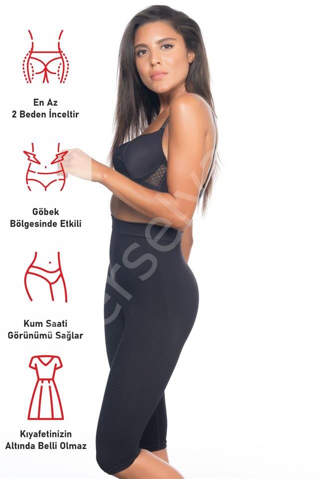 Siyah Emay 2040 Anti Selülit Boxer Korse