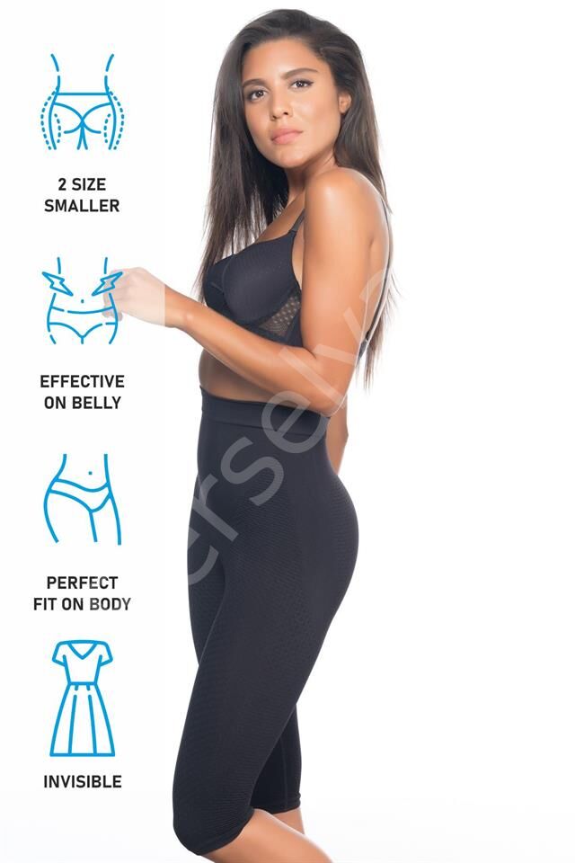 Siyah Emay 2040 Anti Selülit Boxer Korse