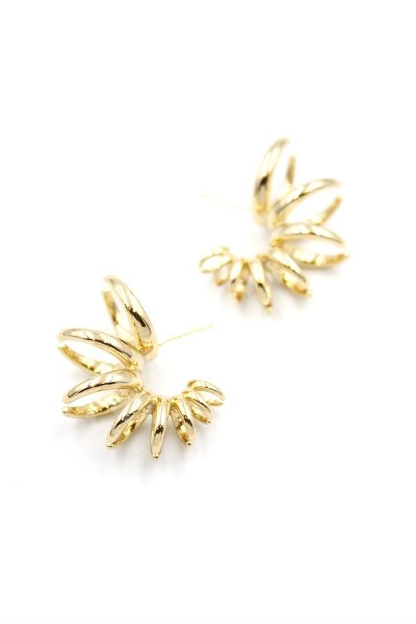 Halkalı Küpe - Rose