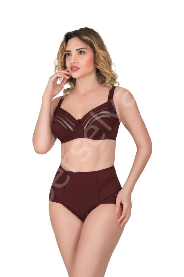 Bordo Mı Emay 183 B Yan Destekli Toparlayıcı Balenli Sütyen