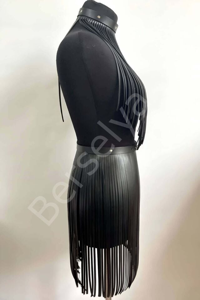 Püsküllü Uzun Etek Ve Büstiyer Takım - Brf997