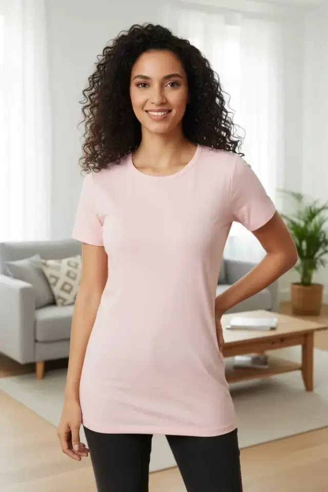 Şık Tasarım Kadın Body Kısa Kollu Model