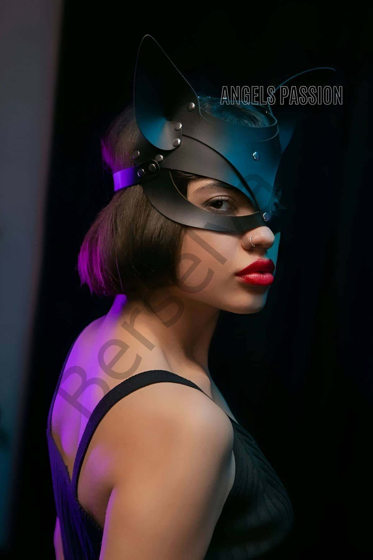 Deri Kedi Maske, Deri Maske, Maske Çeşitleri - Brf557