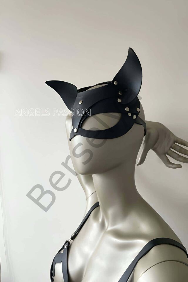 Deri Kedi Maske, Deri Maske, Maske Çeşitleri - Brf557