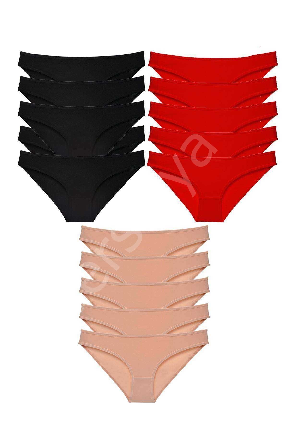 15 adet Süper Eko Set Likralı Kadın Slip Külot 512