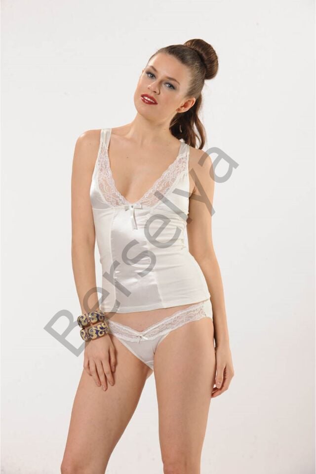Beyaz Atlet Külot Takım - 3008