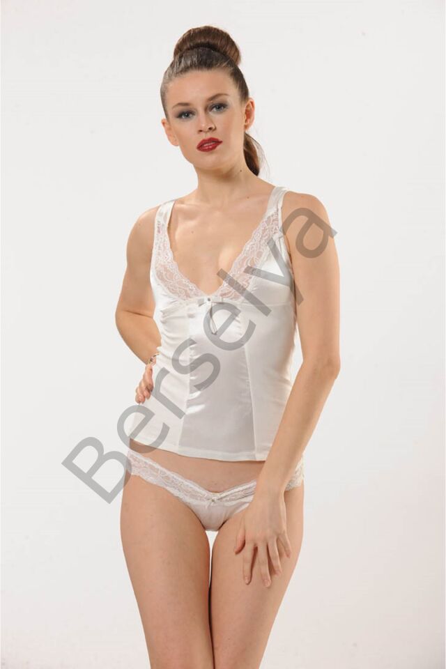 Beyaz Atlet Külot Takım - 3008