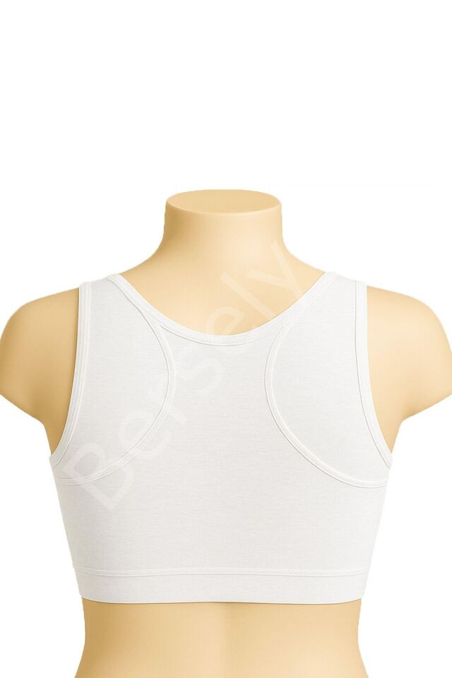 Beyaz Mı Emay 1816 6'lı Pedli Kalın Askılı Alıştırma Sütyeni