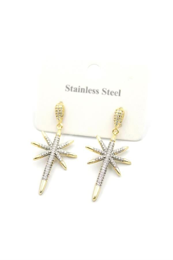 Kutup Yıldızı Küpe - Altın