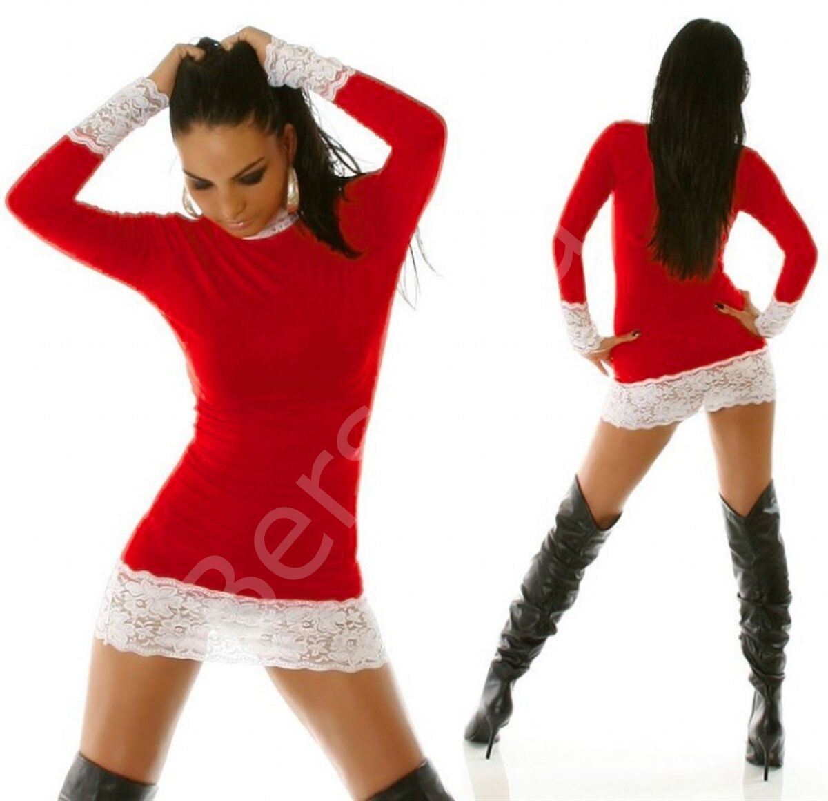 Terry Pau Tp101234 Dantel Detaylı Mini Elbise