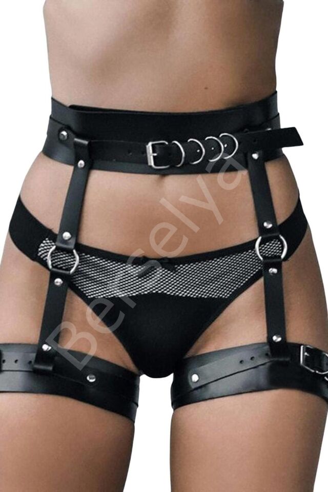 Belden Tutturmalı Jartiyer Deri Alt Takım 800569-1