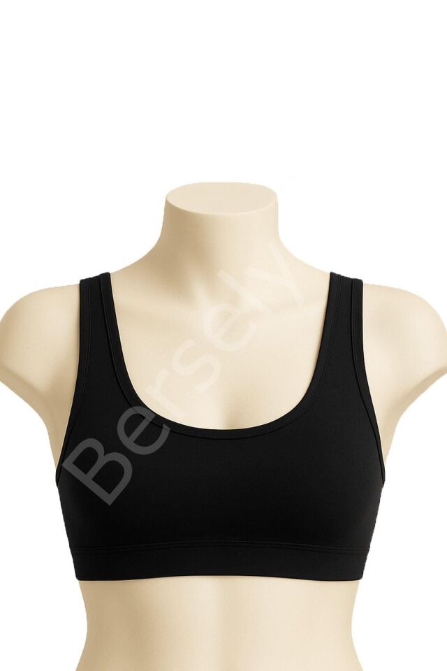 Siyah Mı Emay 1817 6'lı Pedli Sporcu Sütyen