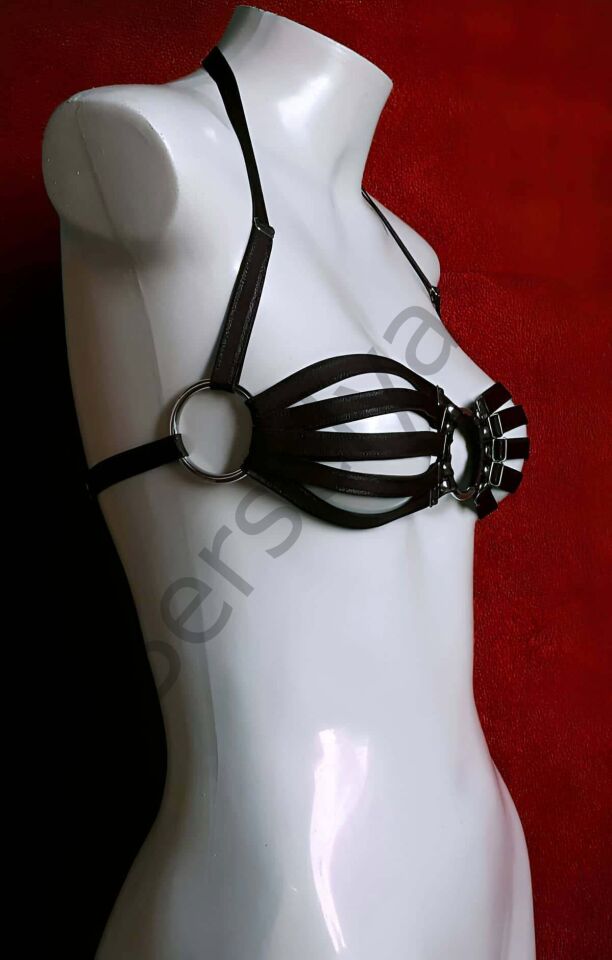 Lastik Sütyen Harness - Seksi Bayan Sütyen Lastik Harness - Seksi İç Giyim - Brf577